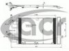 VAUXH 1850111 Condenser, air conditioning